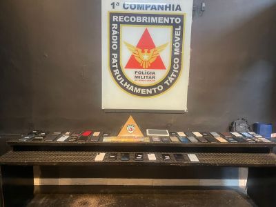 Material foi apreendido pela Polícia Militar