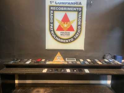 Material foi apreendido pela Polícia Militar