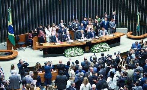 Sessão solene de abertura dos trabalhos legislativos em 2026 do Congresso Nacional