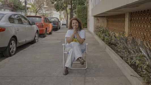 Selma Bruno, cantora do bloco Todo Mundo Cabe no Mundo