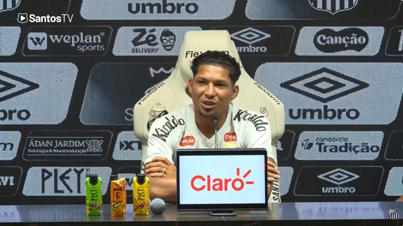 Rony cita Gabigol, Neymar e projeta ano de conquistas com o Santos