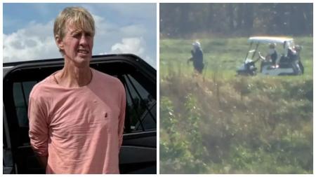 Ryan Routh foi detido logo após a tentativa de assassinato de Trump no próprio campo de golfe
