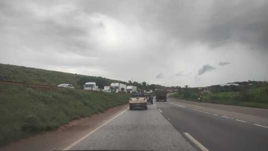 Obras acontecem nas proximidades do Km 523, na altura do Posto Bonanza