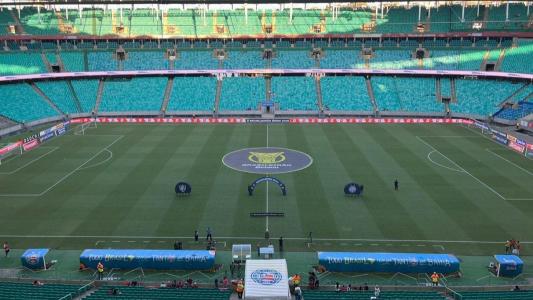 Arena Fonte Nova, em Salvador, antes de jogo entre Bahia e Fluminense