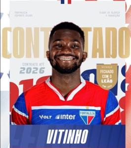 Fortaleza anunciou a contratação do atacante Vitinho