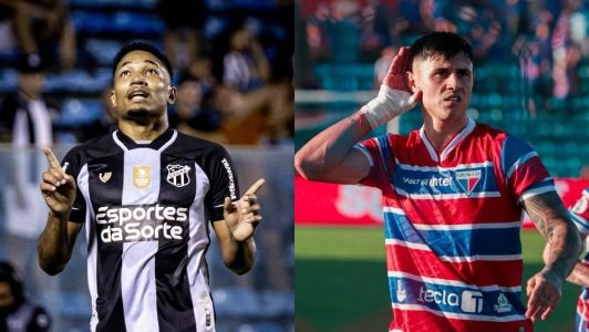 Fernandinho, do Ceará, e Bareiro, do Fortaleza