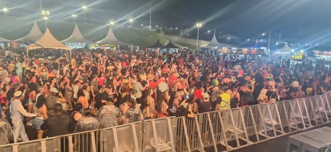Grande público acompanhou os blocos e os shows