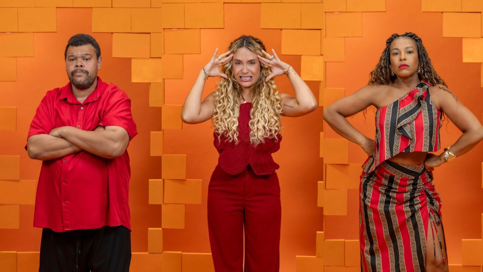 Enquete BBB 26: Babu, Sarah ou Sol, quem deve ser eliminado?