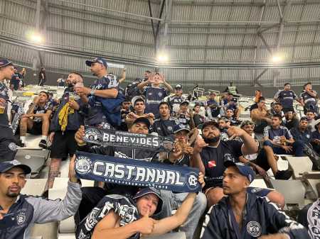 Torcida do Remo ocupa as arquibancadas da Arena MRV, em Belo Horizonte