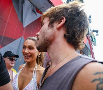 Sasha e João no trio de Ivete Sangalo no terceiro dia da festa dos trios elétricos no circuito Barra/Ondina, em Salvador