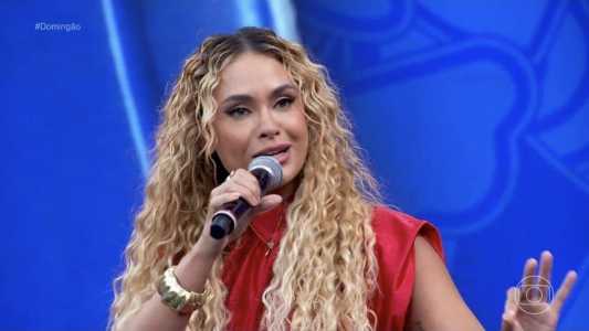 Sarah no 'Domingão com Huck'