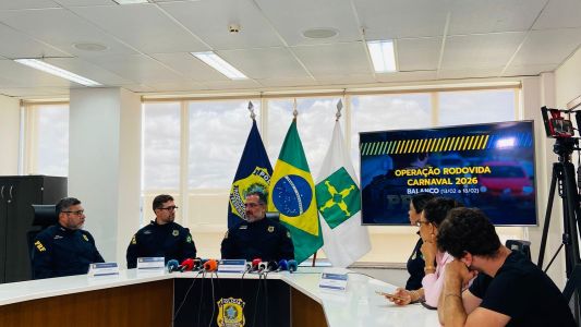 Coletiva na PRF sobre o balanço dos números da Operação Carnaval 2026