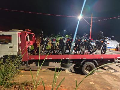 Motos foram apreendidas pela PMMG