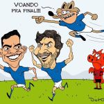 Charge do Duke | A vitória do Cruzeiro sobre o Pouso Alegre pelo Mineiro
