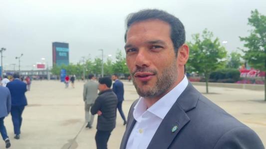Samir Xaud, presidente da CBF, no Metlife Stadium para acompanhar jogo do Fluminense no Mundial de Clubes