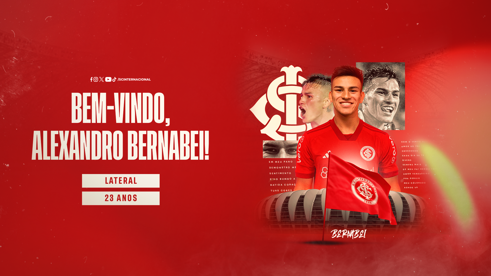 Inter anuncia contratação do lateral Alexandro Bernabei