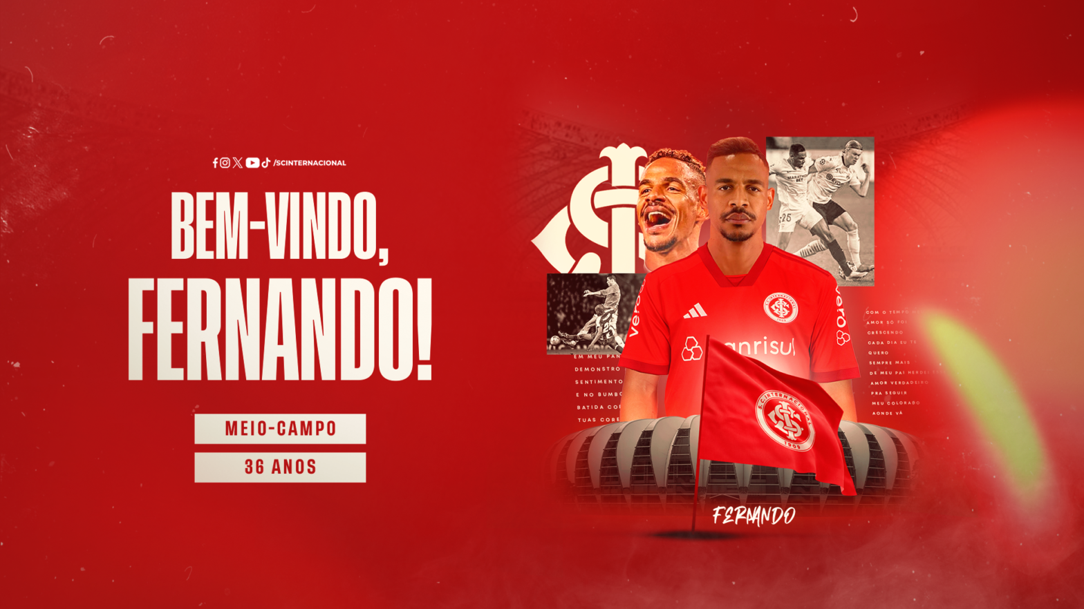 Inter anuncia contratação do volante Fernando, do Vila Nova