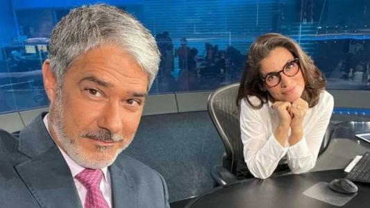 William Bonner e Renata Vasconcellos comandam o Jornal Nacional