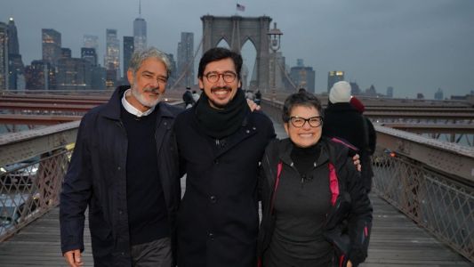 Willian Bonner ao lado de Nilson Klava e Sandra Annenberg