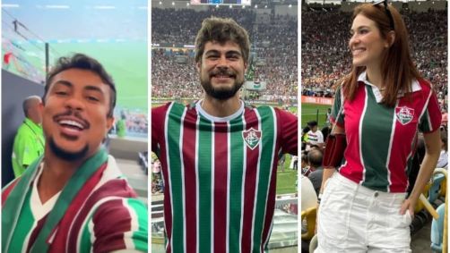 Xamã, Rafa Vitti e Ana Clara foram ao Maracanã