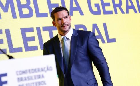 Samir Xaud durante Assembleia Geral Eleitoral da CBF