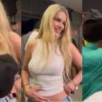 Yasmin Brunet está grávida? MC Daniel beija a barriga da modelo em vídeo