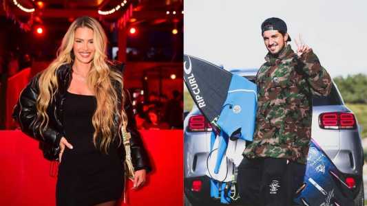 Yasmin Brunet publicou vídeo reagindo a uma brincadeira em que aparecia a letra de seu ex-marido, Gabriel Medina