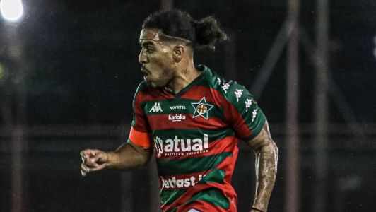 Yuri foi um dos capitães da Portuguesa-RJ ao longo da temporada 2023