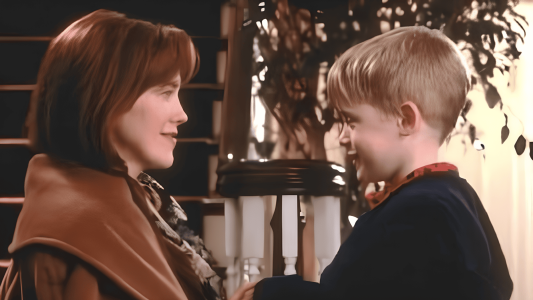 Catherine interpretou a mãe de Culkin na trama