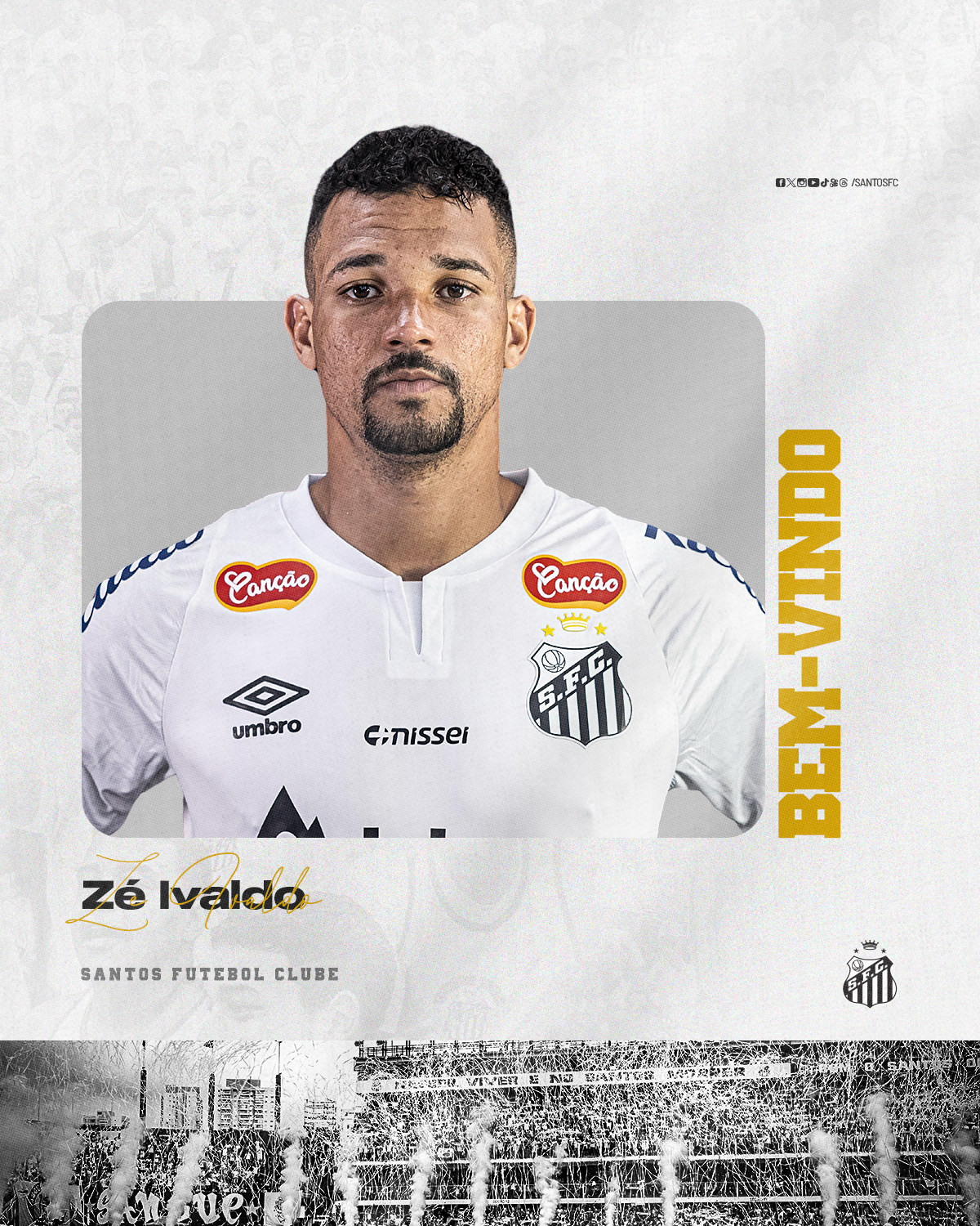 Santos oficializa empréstimo de Zé Ivaldo, do Cruzeiro