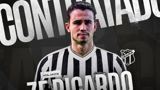 Zé Ricardo quando foi anunciado pelo Ceará, em 20 de abril