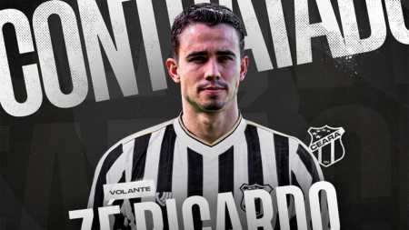 Zé Ricardo quando foi anunciado pelo Ceará, em 20 de abril
