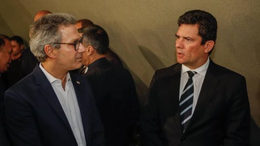 Zema afagou Moro durante solenidade em Ouro Preto