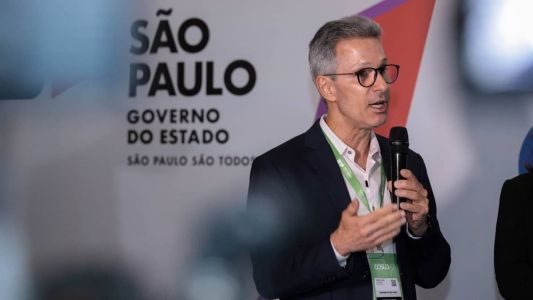 Zema discursou em evento do Cosud na capital paulista