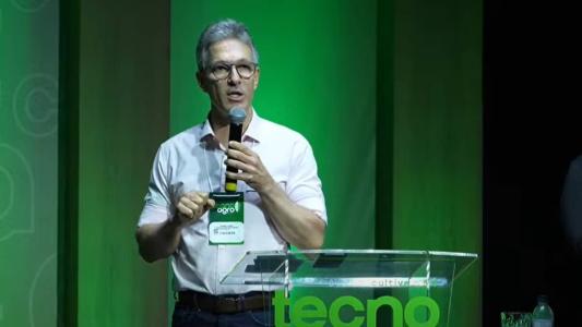 Zema discursou na abertura da TecnoAgro, em Uberlândia