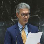 Em discurso na ALMG, Zema acusa União de 'agiotagem' e diz que vai lutar para derrubar vetos de Lula