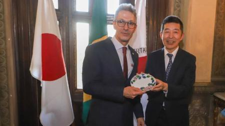 Zema e governador de Yamanashi se reuniram em BH no mês de agosto