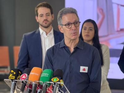 Romeu Zema participou do evento de anúncio do programa para reforma de escolas