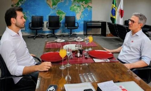 Tadeu Martins Leite e Romeu Zema se reuniram para tratar do Regime de Recuperação Fiscal