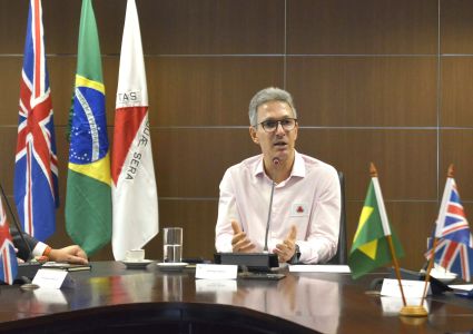 O governador de Minas Gerais, Romeu Zema, do Novo