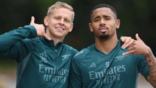 Zinchenko e Gabriel Jesus