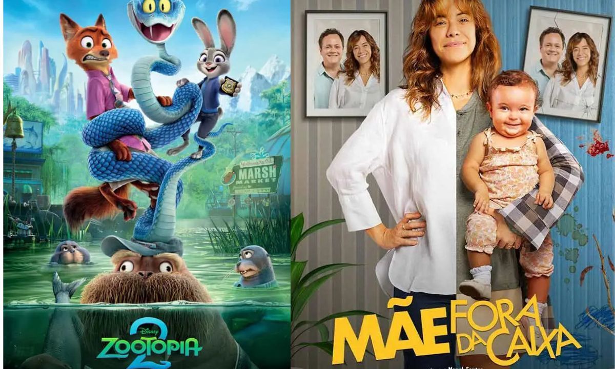 'Zootopia 2' e 'Mãe fora da caixa' desembarcam nos cinemas de Juiz de Fora