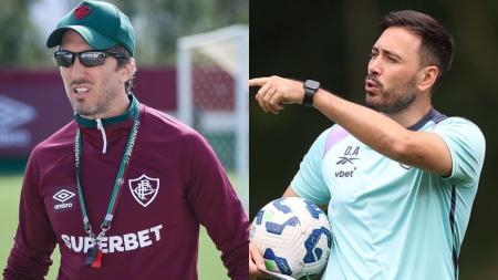 Zubeldía e Davide Ancelotti se enfrentam neste domingo (28)