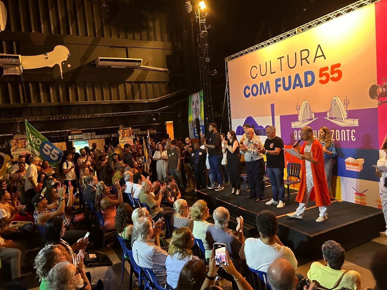 Fuad Noman recebe o apoio de setor cultural e comenta pesquisas: ‘não podemos descuidar’