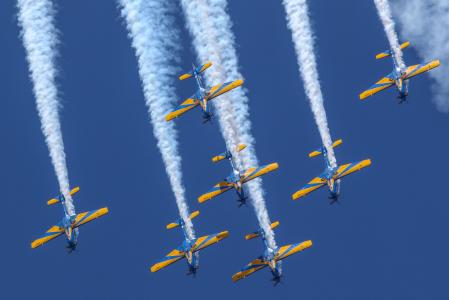 Esquadrilha da Fumaça na apresentação do Dia da Independência em 2023