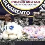 PM de Alfenas apreende grande quantidade de drogas