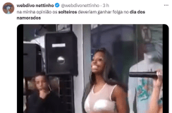 Prints de memes sobre o Dia dos Namorados retirados do X, antigo Twitter