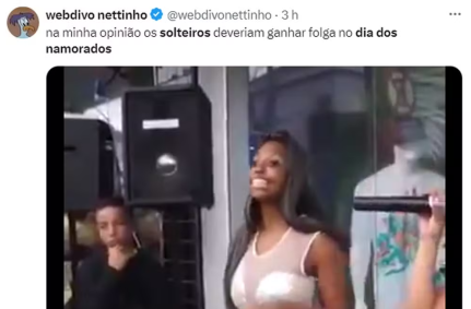 Prints de memes sobre o Dia dos Namorados retirados do X, antigo Twitter