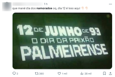 Prints de memes sobre o Dia dos Namorados retirados do X, antigo Twitter