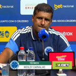 Interino do Cruzeiro elogia atuação da equipe após empate contra o Santos